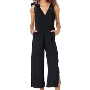Lilly Pulitzer Elegant Black Jumpsuit with Bow Details